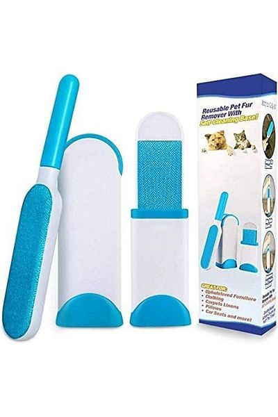 Busstier Pet Hair Remover – Double Sided Cat Dog Hair Remover, Self Cleaning Brush