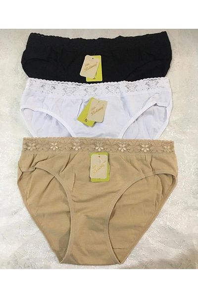 Belinay Women's 12 Pack Mixed Color Modal Cotton Panties with Lace Waist 4 Black 4 White 4 Skin Colors