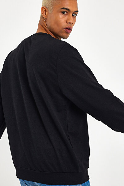 Superlife Ανδρικό φούτερ με λεπτή εφαρμογή με λαιμόκοψη με στάμπα California SPR24SW125