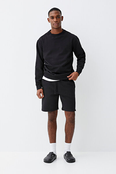 Superlife Men's Crew Neck Comfortable Fit 3 Yarn Inner Fleece Thick Sweatshirt Spr25Sw36