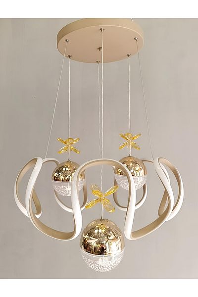 TREND 3Stage Cloud Candy Bulk Modern Cappicuno Led Chandelier