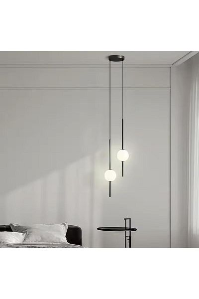 Vonalight 2 Bedhead - Bathroom, Pendant, Lamp, Led Lighting, 3000K Light, Acrylic Glass Diameter.8Cm, Length.50Cm