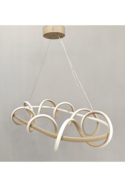 TREND 3Stage Dining Table Modern Cappicuno Led Chandelier