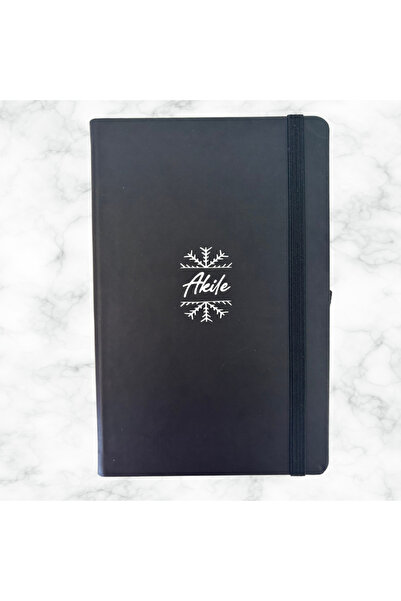 Kişisel Tasarımlar İsme özel siyah defter