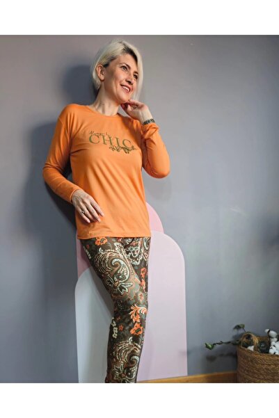 Butik Marla Turuncu Kadın Pijama Takımı