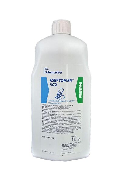 SteriMax Dr.Schumacher Aseptoman %72 Alkol Bazlı Hijyenik El Dezenfektanı 1000ml