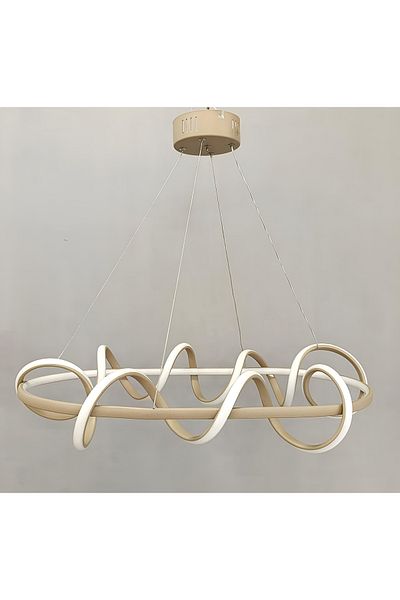 TREND 3Stage Dining Table Modern Cappicuno Led Chandelier
