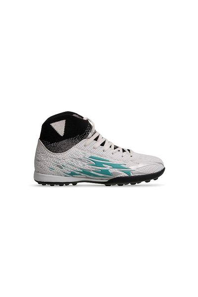 M.P. Unisex Λευκά παπούτσια ποδοσφαίρου Astroturf - Lace-Up, 241-1700gr