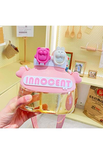 Livava Straw Drinker, Adhesive and with Hanger, 18X15 - Pink-