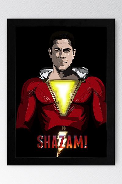 Saturn Pictură înrămată Shazam - Pictură poster Shazam Fim
