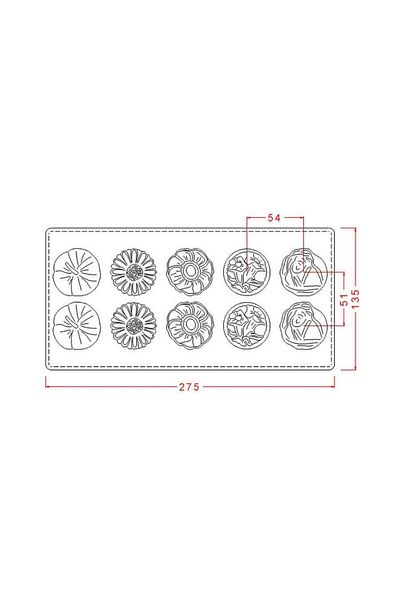 İmplast 6.5 Gr - 16 Round Polycarbonate Madlen Chocolate Mold
