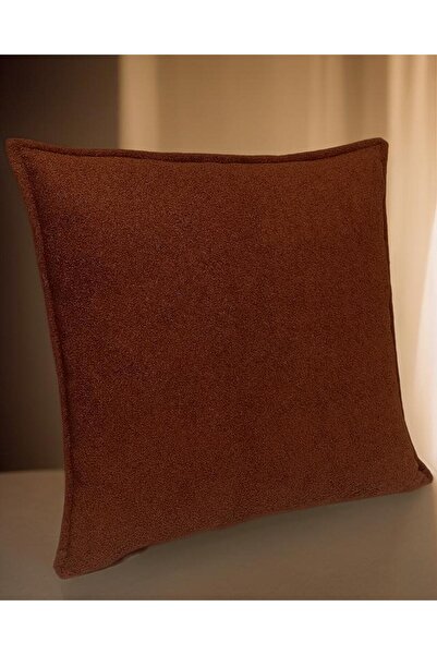 Rüyam Turuncu Bukle Kumaş Dekoratif Desenli Kırlent Kılıfı