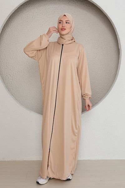 Kutay Collection Γυναικείο φόρεμα προσευχής Hijab με φερμουάρ και φερμουάρ