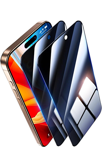 Evax (2 ADET SHIELD HAYALET) Iphone 16 Pro Uyumlu Hayalet Tam Kaplayan Shield...