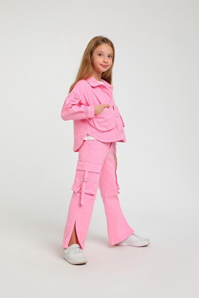Escabel Розови момичешки панталони - Карго джобове