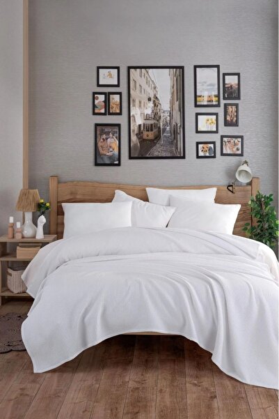 Eponj Home Ecocel Pique King Cover - 220x230cm White Karde