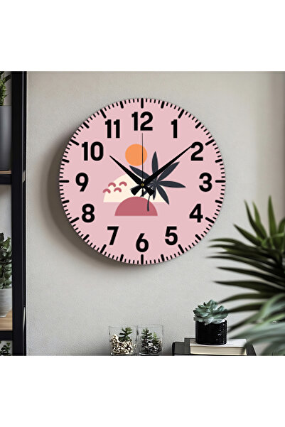 M&H Quality Ceas de perete imprimat UV cu cifre turceze decorative (silencios...