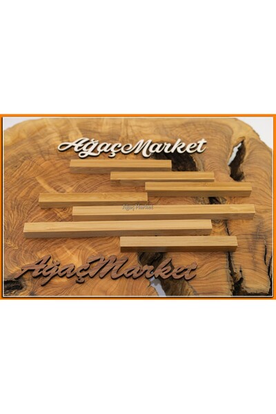 Ağaç Market Bambu Ağacı Parça Çıta 1cmx1cm