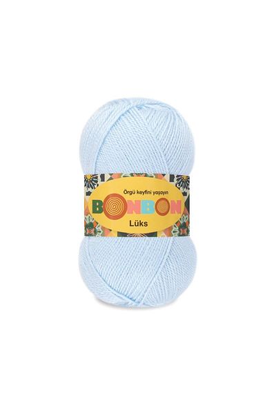 Safir Tuhafiye Baby Blue 5 Pieces Bonbon Luxury Booties Yarn - Πλεκτό στο χέρι 98328
