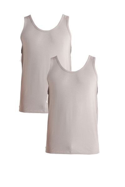 Kom Tricou pentru bărbați, gri modal, lycra, jacquard, cu model, 2 piese KQ.OGRYAT.1K.M1.K3