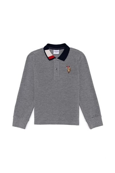 U.S. Polo Assn. Hanorac de bază Gri Melange pentru băiat