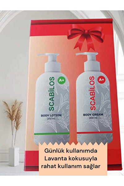 SCABİLOS Vücut Bakım Krem Ve Losyon 2'li Aile Paketi (U.Y.U.Z Ve Kaşıntıyı Gi...