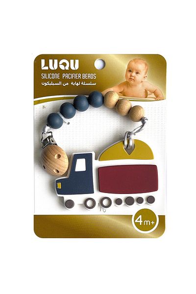 LUQU BABY LUQU Silicone Pacifier Beads- Truck