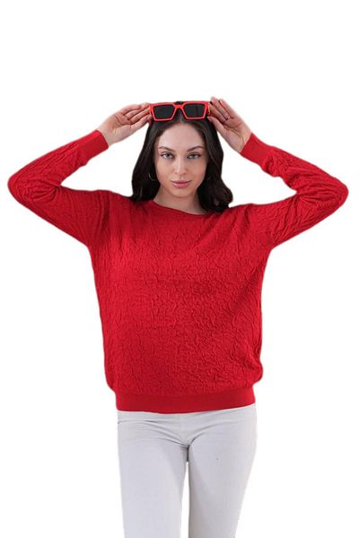 lavella Women's Crew Neck Drawstring Sweater 12833 Bgl-St04228