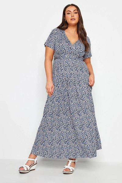Stil Diva Rochie cu mânecă scurtă cu mânecă scurtă cu decolteu în V - 302644