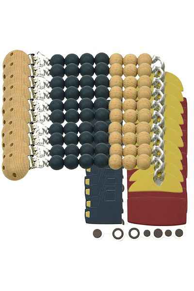 LUQU BABY Silicone Pacifier Beads- Truck-Pack of 10