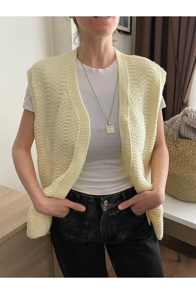 2020 Atelier El Örmesi Çeyizlik Yelek Anne Yelek Handmade El Yapımı Örgü Yelek