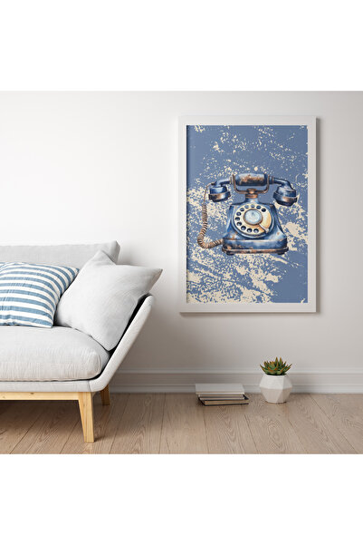 VRHediye White-Blue Vintage Design Set of 4 Disassembly Frames