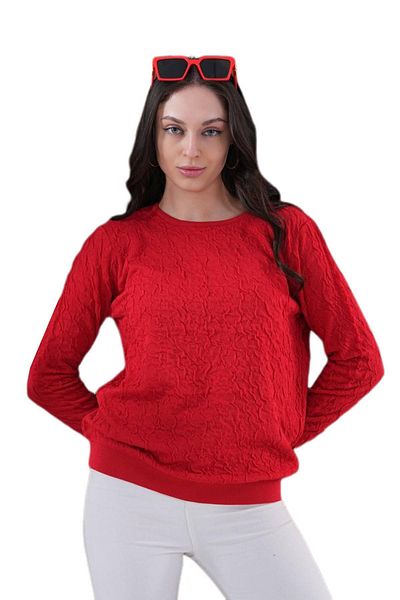 lavella Women's Crew Neck Drawstring Sweater 12833 Bgl-St04228