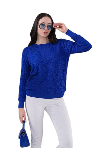 lavella Women's Crew Neck Drawstring Sweater 12833 Bgl-St04228