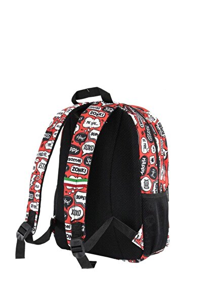 lumberjack Kırmızı-siyah Unisex Sırt Çantası Lmçan22336