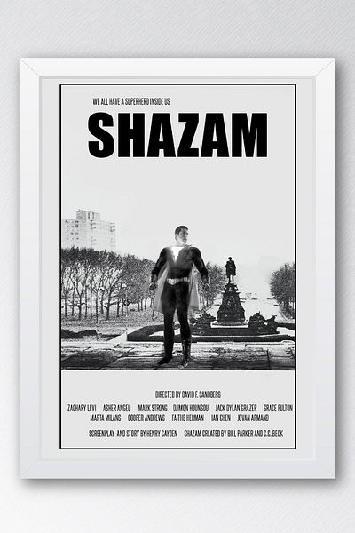 Saturn Pictură înrămată Shazam - Pictură poster Shazam Fim