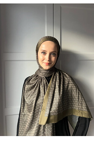 Modakaşmir Circle Mk Pattern Cotton Shawl