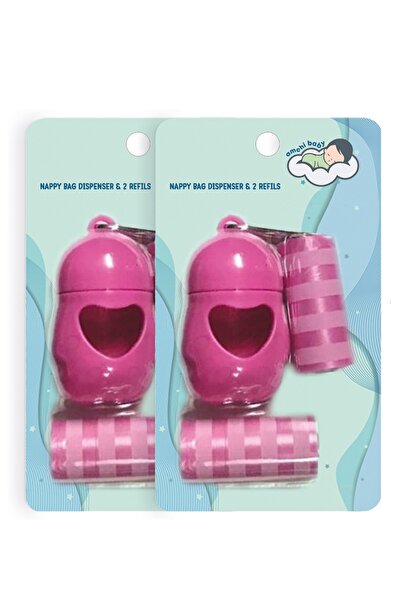 AMCHI BABY موزع أكياس التخلص من الحفاضات مع 2 لفافة من أكياس القمامة - عبوة م...