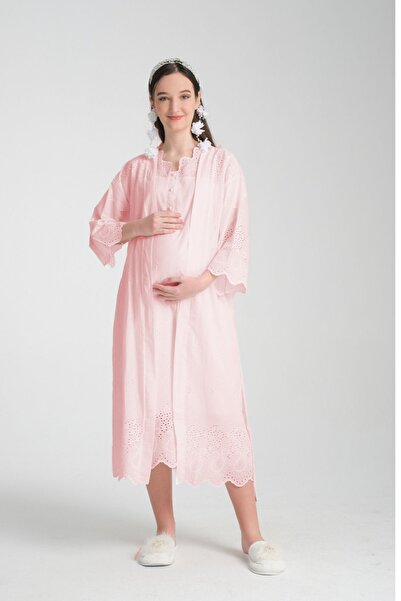 Effortt طقم ثوب صباحي و ثوب نوم مكون من قطعتين للحوامل