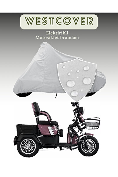 WestCover Arora TDR41-Z Rüzgar Elektrikli 3 Tekerli Moped Koruma Örtüsü Brandası Lüx Kalite