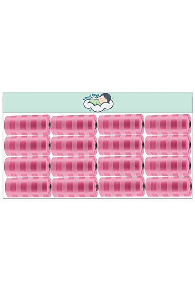 AMCHI BABY Disposable Scented Bags pack of 16 rolls/320 Bags- Pink