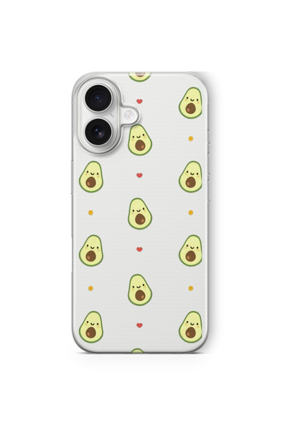 Multitronic iPhone 16 Plus Compatible Little Avocado Design Printed Transpare...