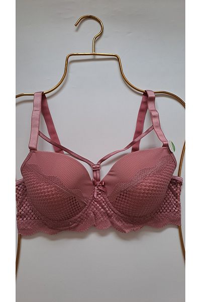 NARIYA Plus Size C Cup Gathering Bra Casual Empty Cup Underwire Drawstring Gathering Bra