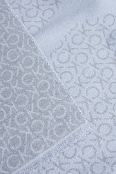 Calvin Klein FRINGES TWO-TONE MONO MW SCARF