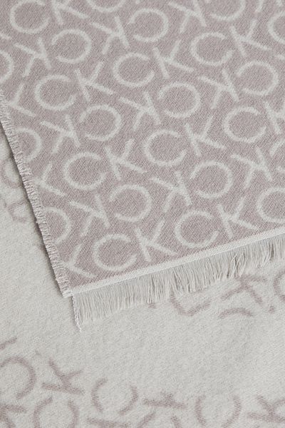 Calvin Klein FRINGES TWO-TONE MONO MW SCARF