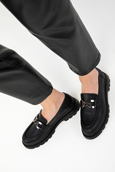 SOHO Siyah Kadın Loafer Ayakkabı 20208