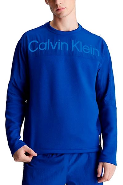 Calvin Klein Blaues Herren-Sweatshirt mit Rundhalsausschnitt – 00GMS4W338CGN-PW Pullover