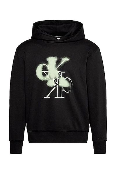Calvin Klein Pánská mikina značky Logo Bavlna Regular Fit Casual Černá mikina J30J324630-BEH