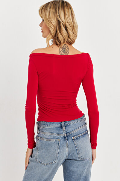 Cool & Sexy Piros női blúz - HOR13 modell