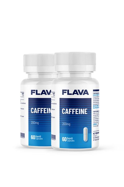 FLAVA 200mg Caffeine - 60 Capsules 2 Pack